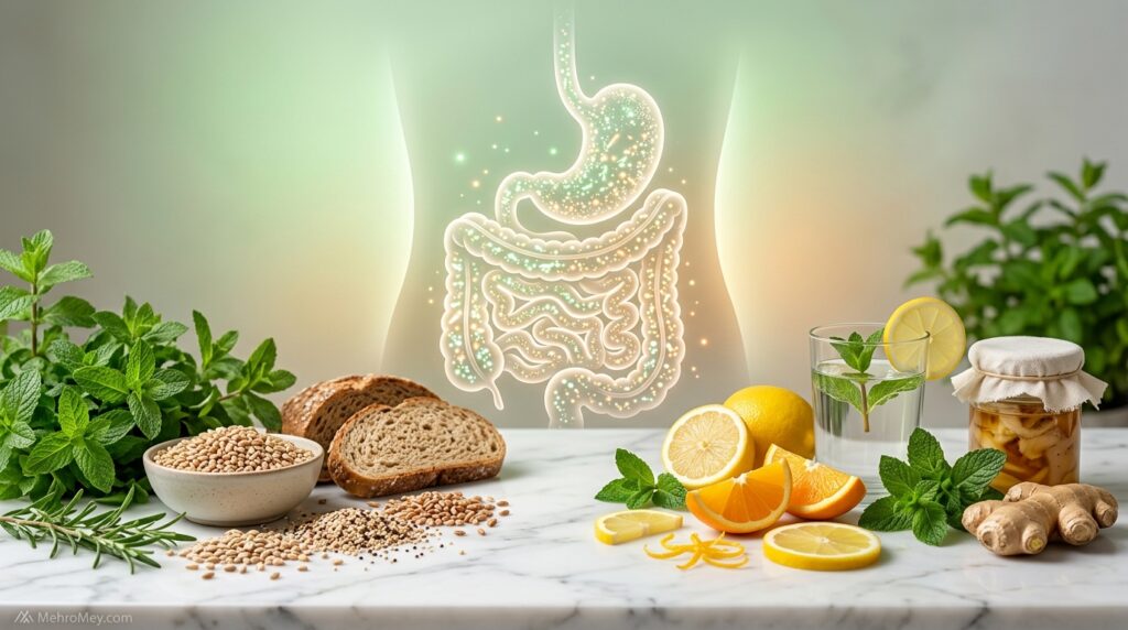 چگونه سلامت گوارش خود را بهبود دهیم؟ 1 چگونه سلامت گوارش خود را بهبود دهیم - تصویر اصلی گوارش سالم و انرژی طبیعی
