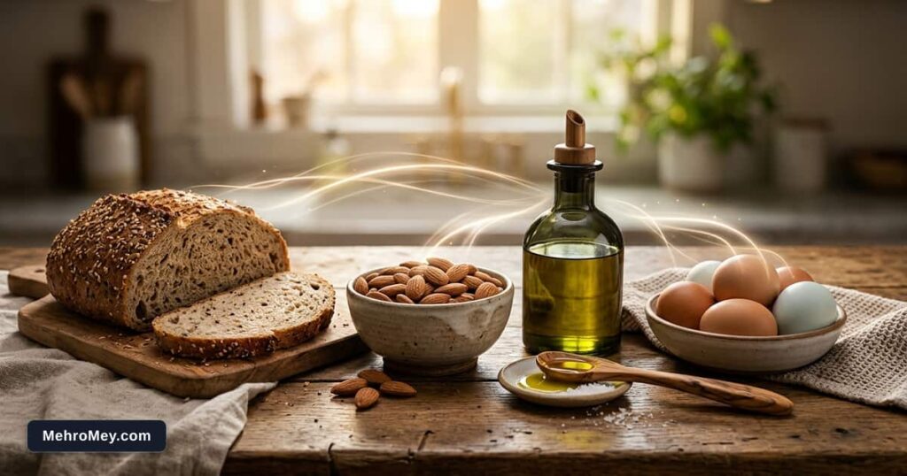 سه گانه درشت مغذی ها شامل کربوهیدرات، پروتئین و چربی های غیراشباع در تنظیم انرژی مهرومی
